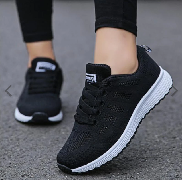 Women's Lightweight Mesh Sports Sneakers with EVA Sole