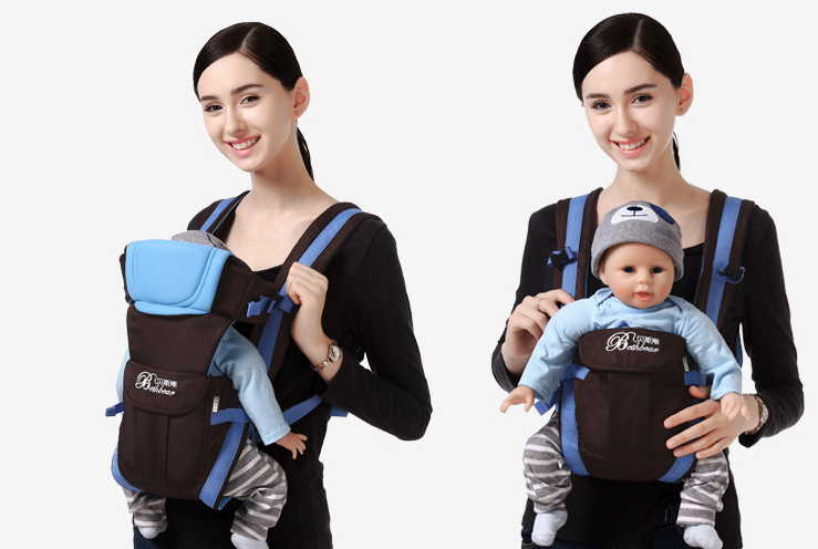 Double Shoulder Baby Carrier With Hip Seat For Parents