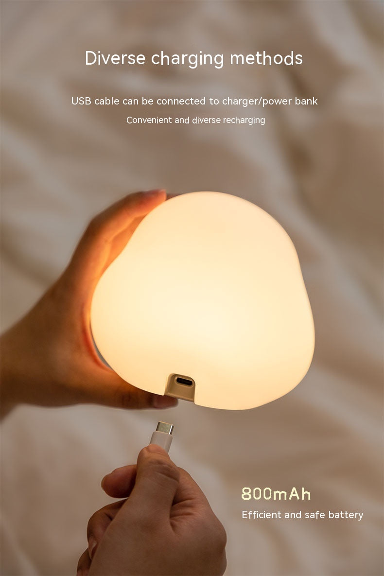 Cute Duck LED Night Lamp, Silicone USB Rechargeable Touch Light