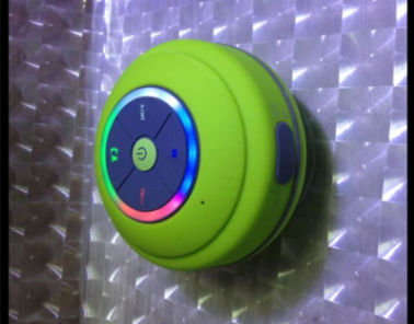 Mini Waterproof Bluetooth LED Speaker with Built-In Microphone