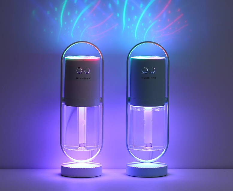 USB Air Humidifier With Projection Night Light, Ultrasonic