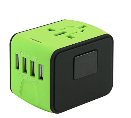 Multi-Function Travel Plug Adapter, Multinational Converter Socket
