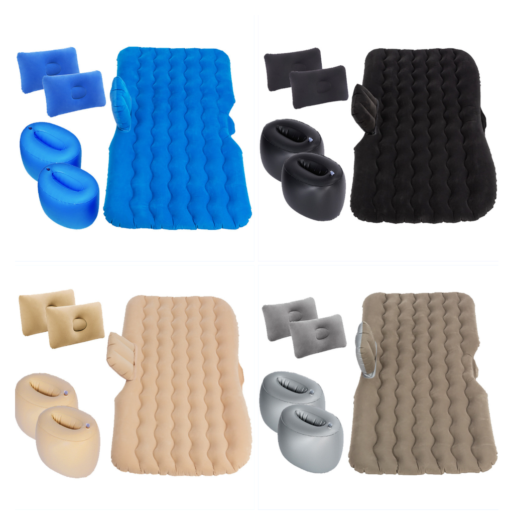 Inflatable Car Travel Mattress Bed for Camping and Road Trips