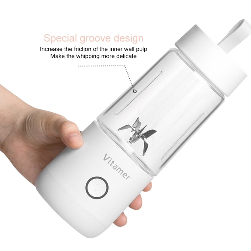 350ml USB Rechargeable Portable Blender Bottle For Smoothies