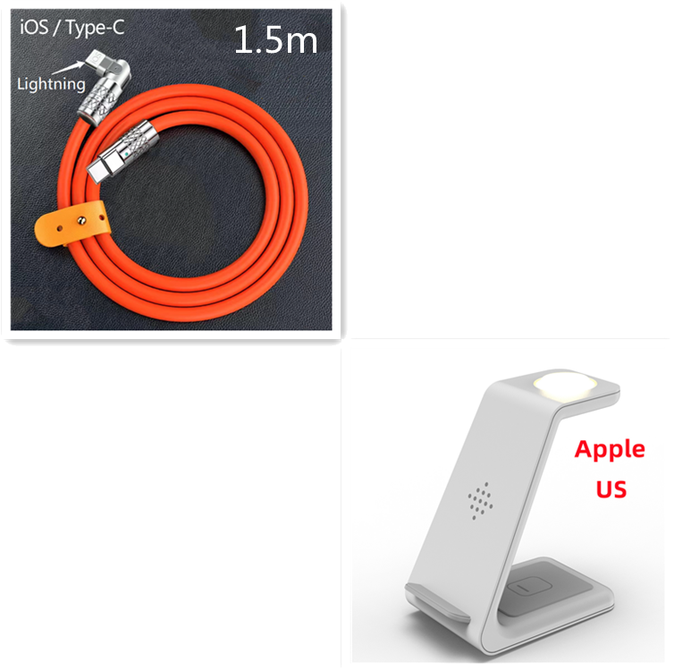 3-in-1 Wireless Charging Station Stand for Phones, Watch and Earbuds