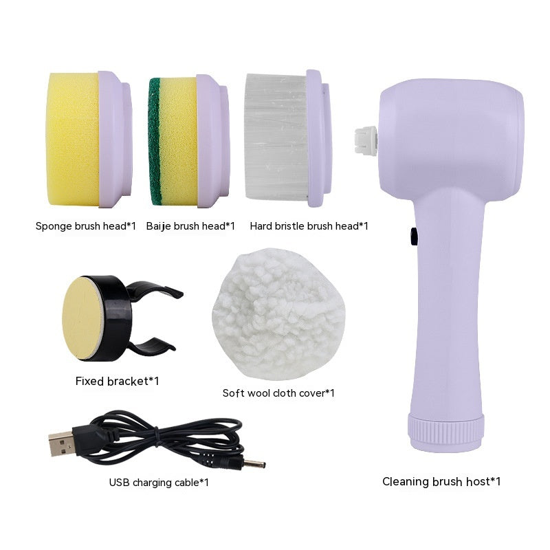 4-in-1 Cordless Electric Spin Scrubber Cleaning Brush