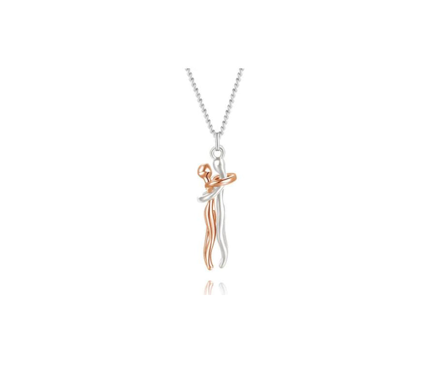 Love Hug Necklace For Couples, Simple Clavicle Chain Gift