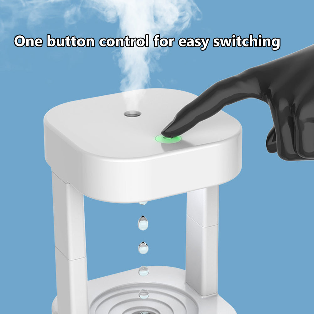 Anti-Gravity Water Drop Humidifier With Quiet Mist Spray