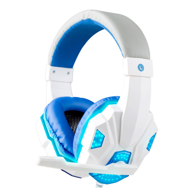 Wired Gaming Headphones with LED Lights, Over-Ear Headset for PC
