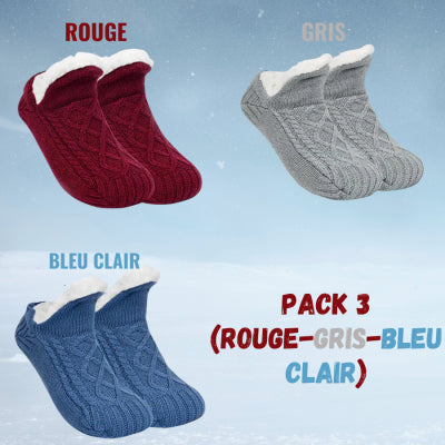 Thick Wool-Blend Home Socks, Non-Slip Warm Slipper Socks