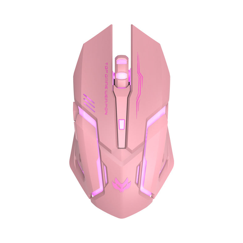 Silent Wireless Gaming Mouse with Rechargeable Battery