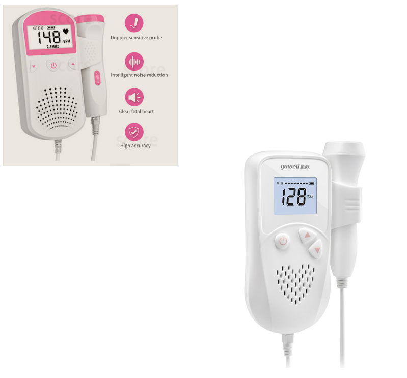 Home Fetal Heartbeat Listening Device with Colour Screen for Parents