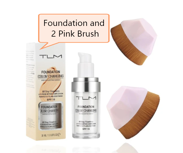 Colour-Changing Liquid Foundation and Concealer Makeup Set