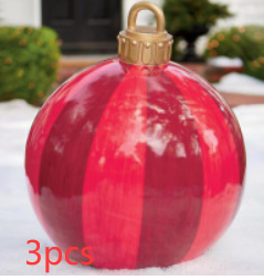 60cm Outdoor Inflatable Christmas Ornament Ball in PVC