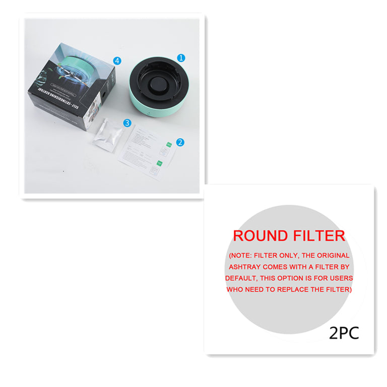 Portable Car Ashtray With Anion Air Purifier And Automatic Open