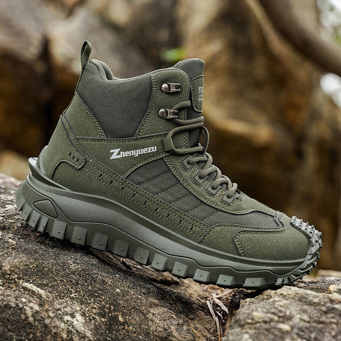 Men's Thick-Soled Casual Sports Boots For Outdoor Wear