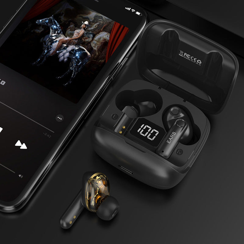 Mini Transparent Wireless Earbuds With LED Power Display