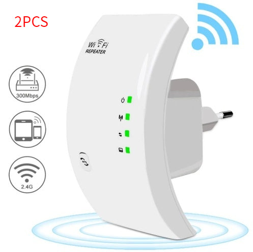 WiFi Repeater Range Extender with LAN Port and 300Mbps Speed