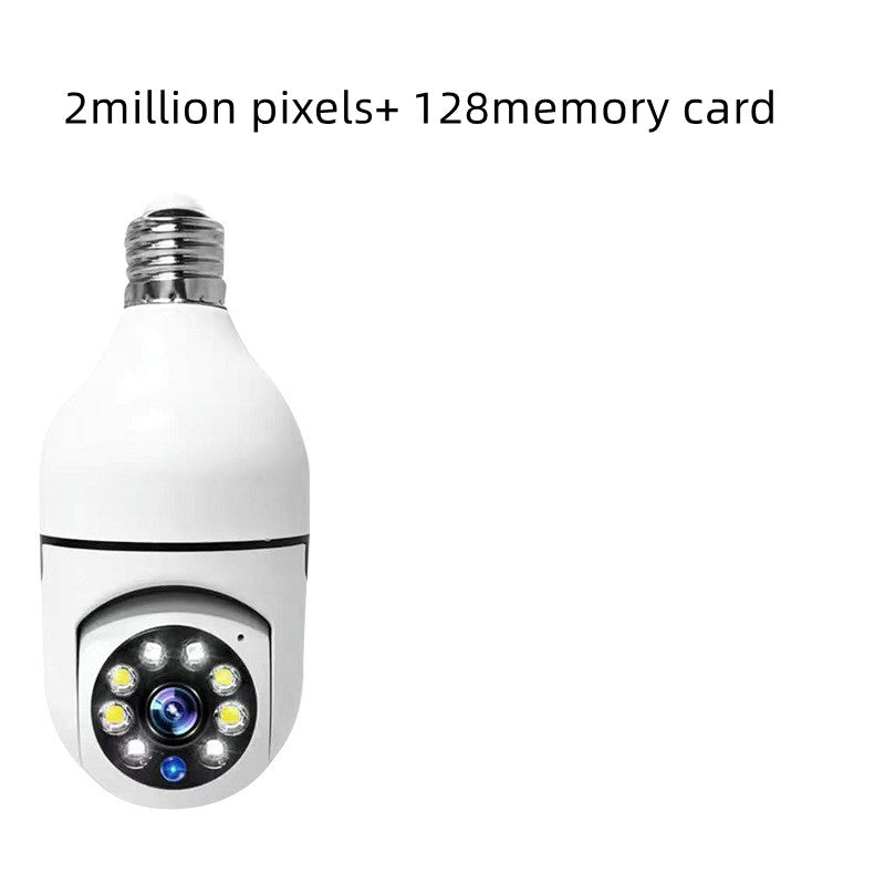 1080P WiFi Bulb Security Camera With 4X Zoom And Motion Alarm