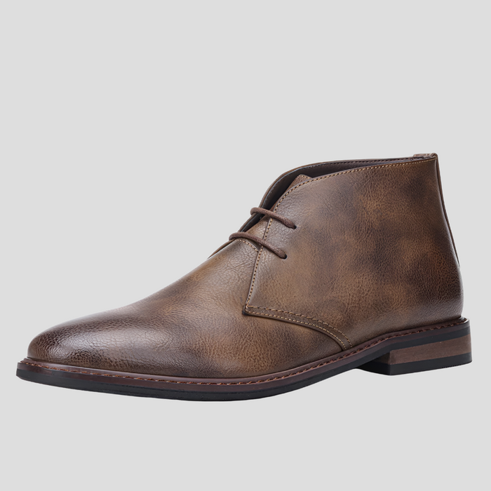 Bottines desert pour homme à lacets, style chukka classique montant jusqu’à la cheville