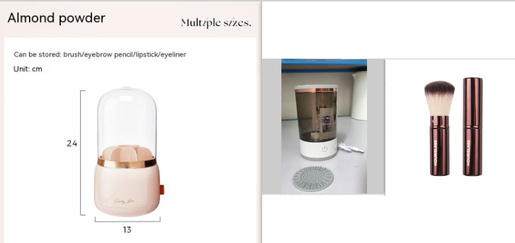 Electric Makeup Brush Cleaner With USB Charging, Automatic Spin