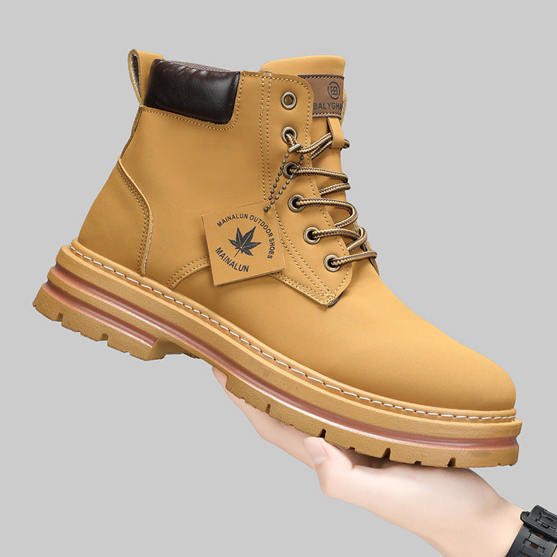Men's Winter Workwear Boots In British Martin Style