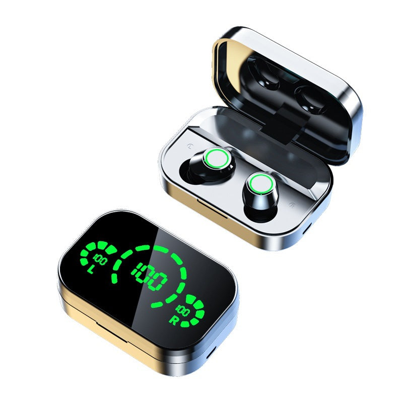 Wireless Bluetooth TWS Earbuds With LED Display And Charging Case