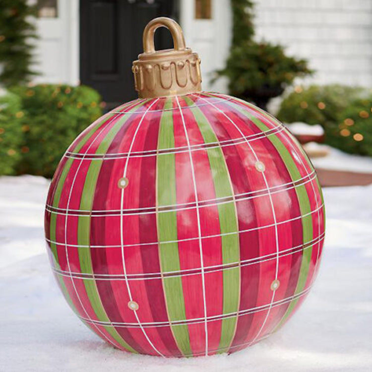 60cm Outdoor Inflatable Christmas Ornament Ball in PVC