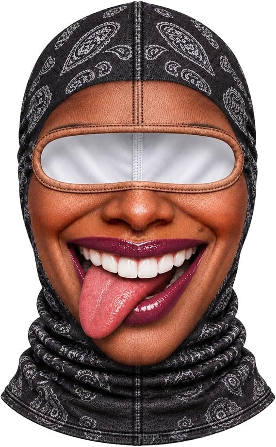 Realistic Winter Balaclava Face Mask, Windproof Fun Costume
