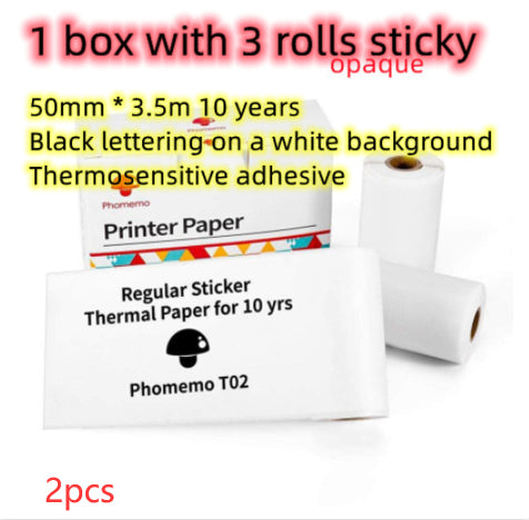 Portable Mini Bluetooth Thermal Label Printer, Inkless Printing