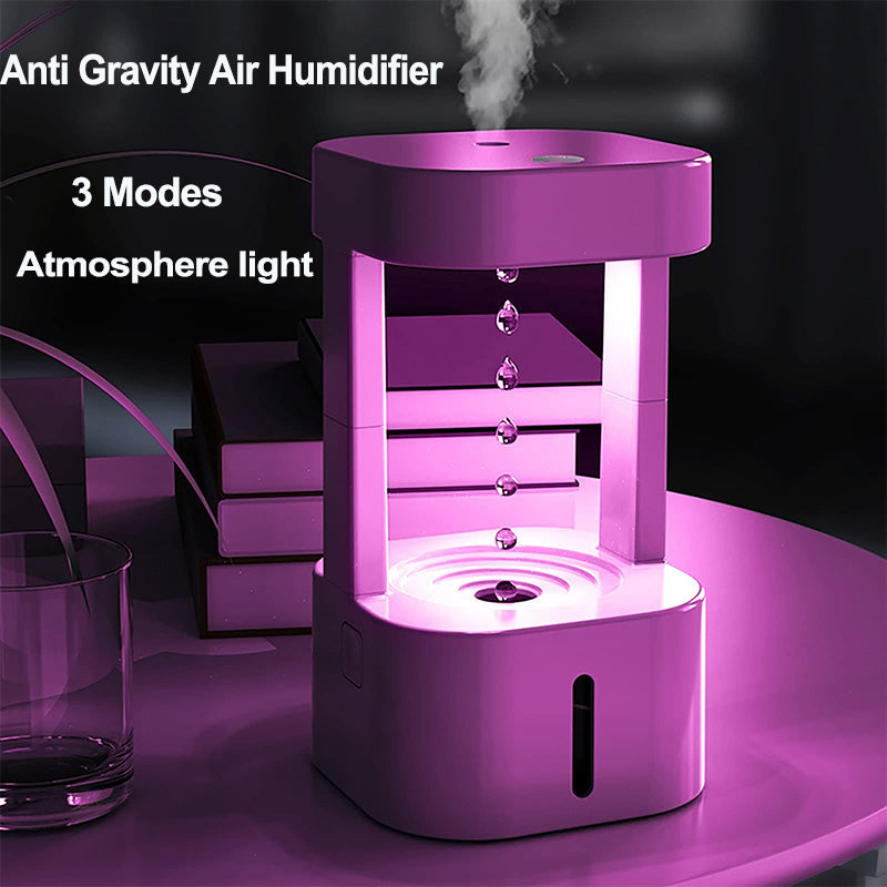 Anti-Gravity Water Drop Humidifier With Quiet Mist Spray