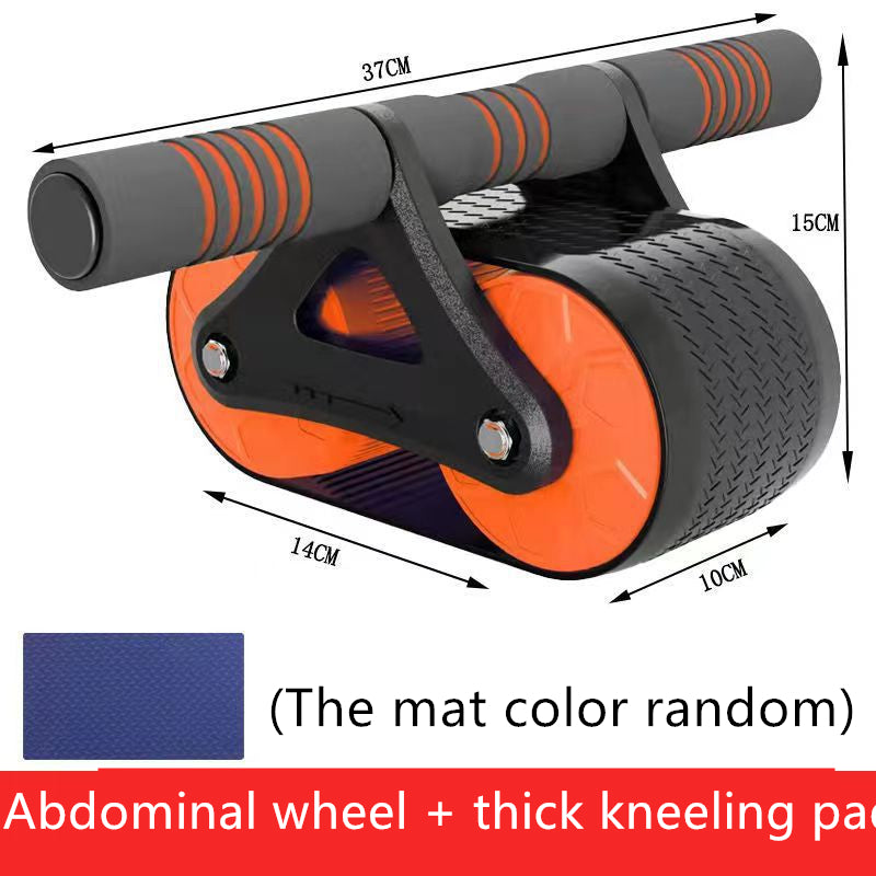Double Wheel Ab Roller With Kneeling Pad For Home Workouts