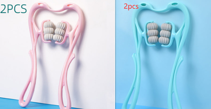 Manual Six-Wheel Neck Massager Roller, Handheld Tool