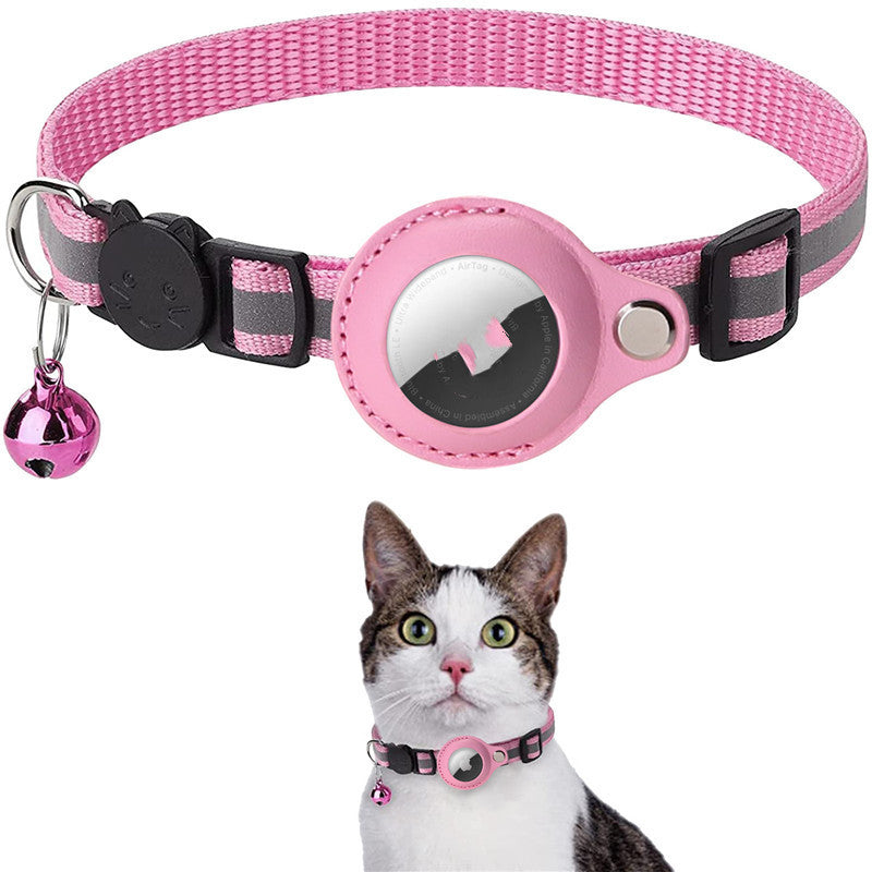 Reflective Pet Collar with Waterproof Tracker Holder Case in 16 Styles