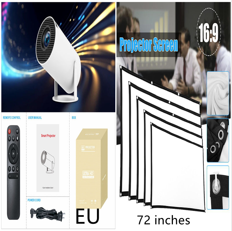 HY300 Pro Portable Mini Projector for Home Movie Nights