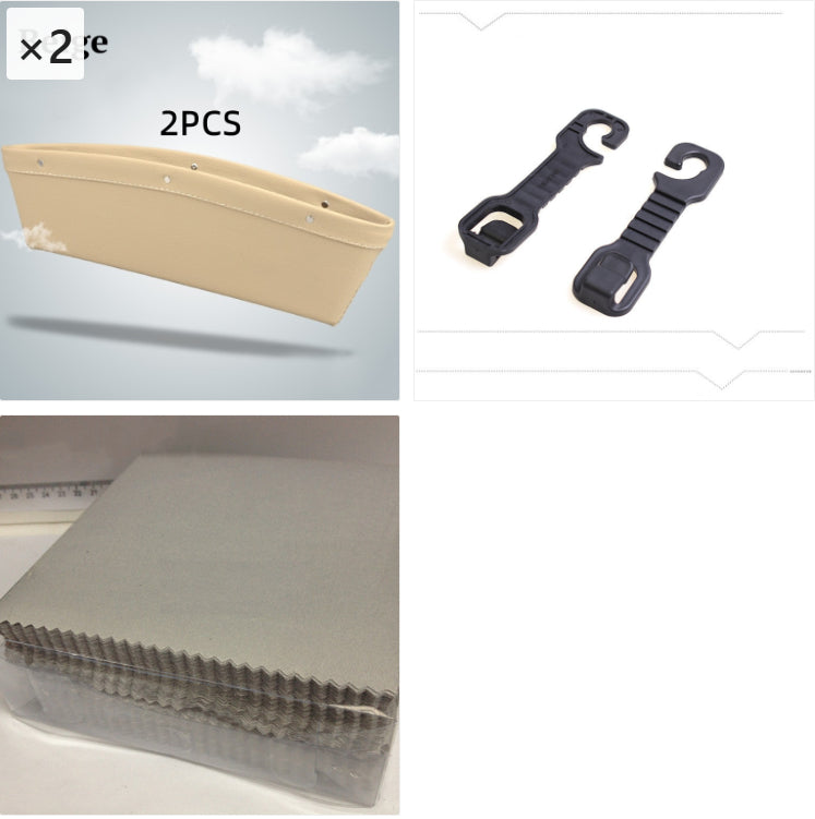 PU Leather Car Seat Gap Organiser Box for Phones, Keys and Cards