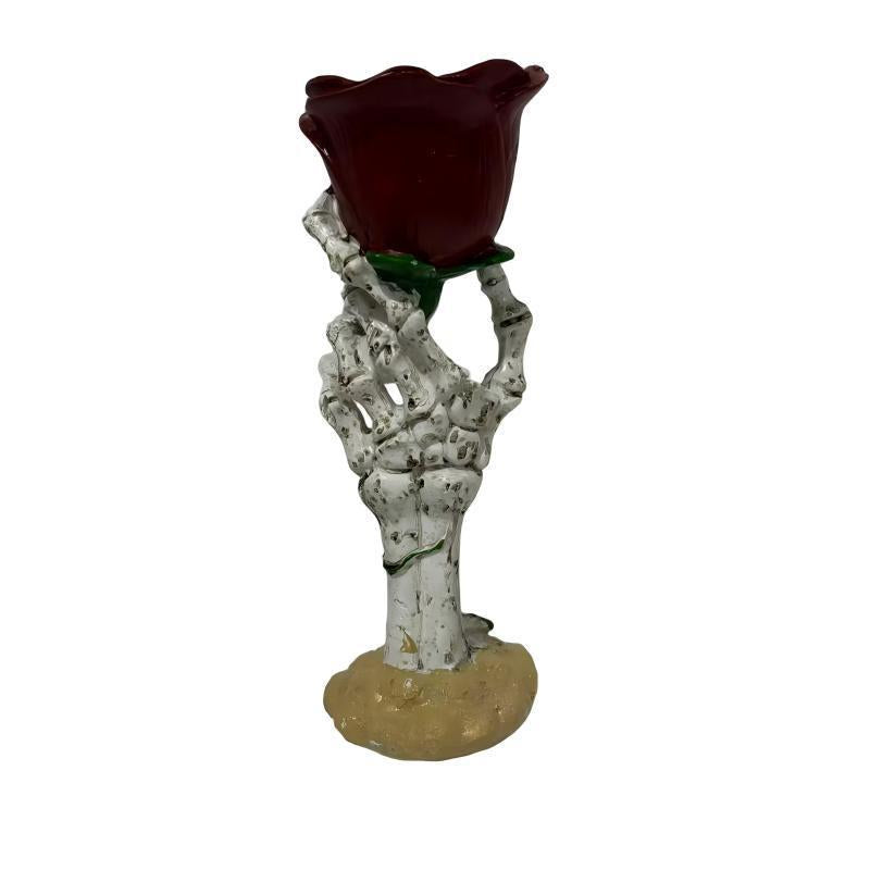 Vintage Romantic Resin Rose Candle Holder For Home Decor