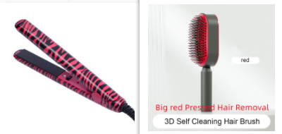 Self-Cleaning Airbag Hair Brush With Scalp Massage, Anti-Static