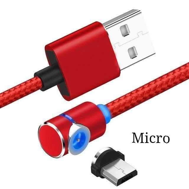 LED Magnetic Charging Cable with USB and Type C in Many Options