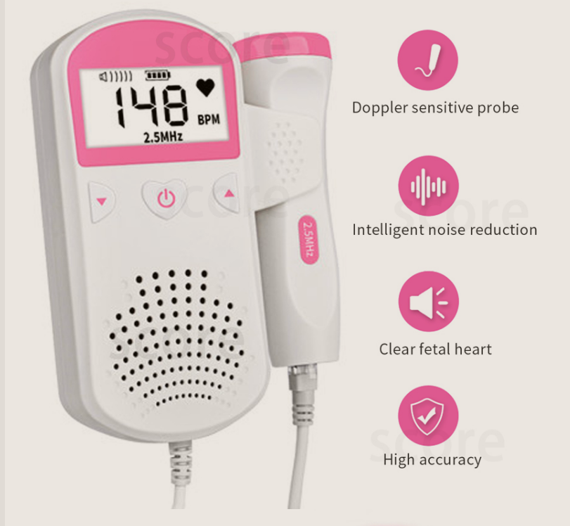 Home Fetal Heartbeat Listening Device with Colour Screen for Parents