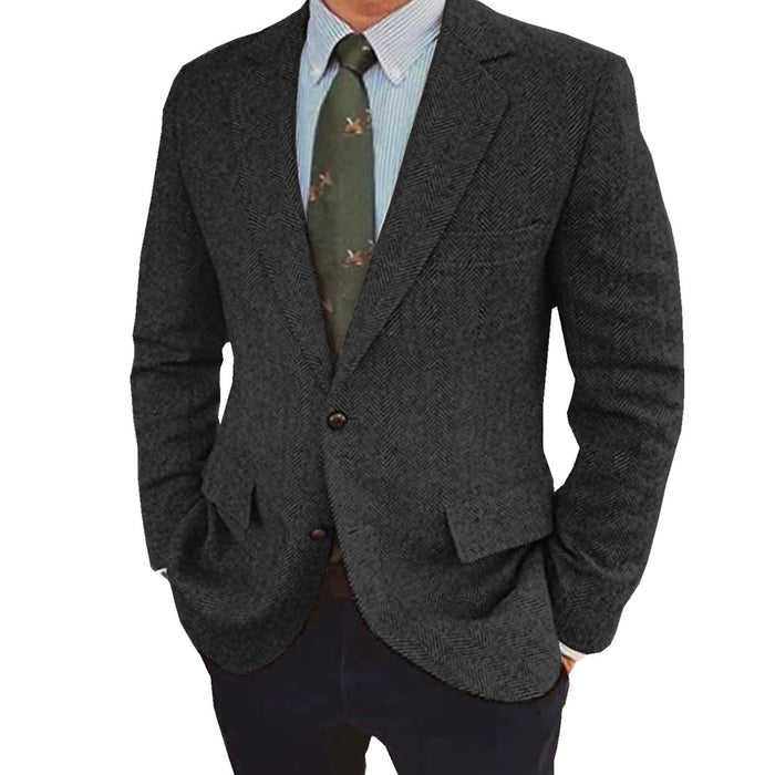 Stefan | Chaqueta retro de un solo pecho y dos botones