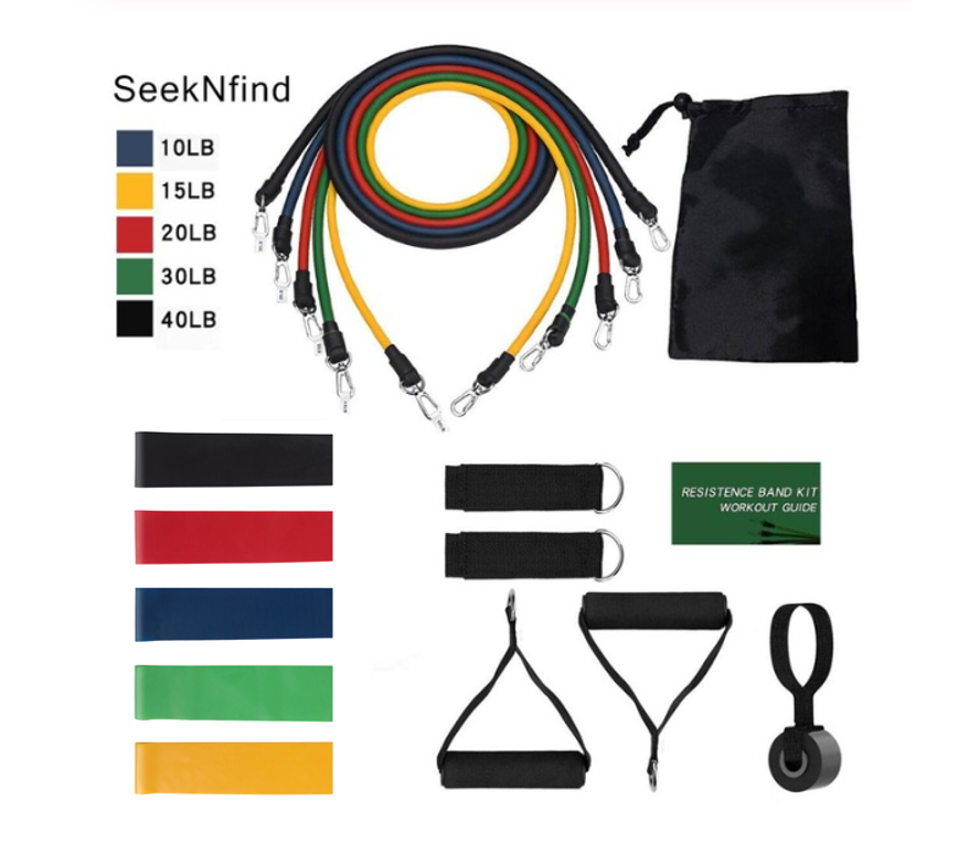 Portable Fitness Resistance Rally Band Set for Home Workouts
