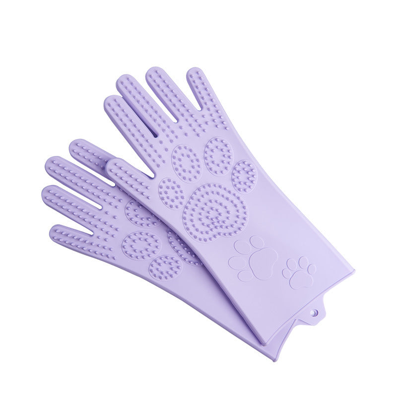 Silicone Heat-Resistant Scrubbing Gloves For Kitchen Cleaning