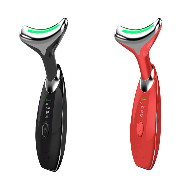 LED Neck and Face Massager Device with Colourful Light Modes