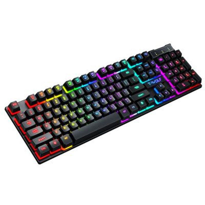USB Wired Gaming Keyboard with Luminous Backlight for PC