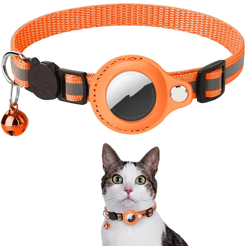 Reflective Pet Collar with Waterproof Tracker Holder Case in 16 Styles