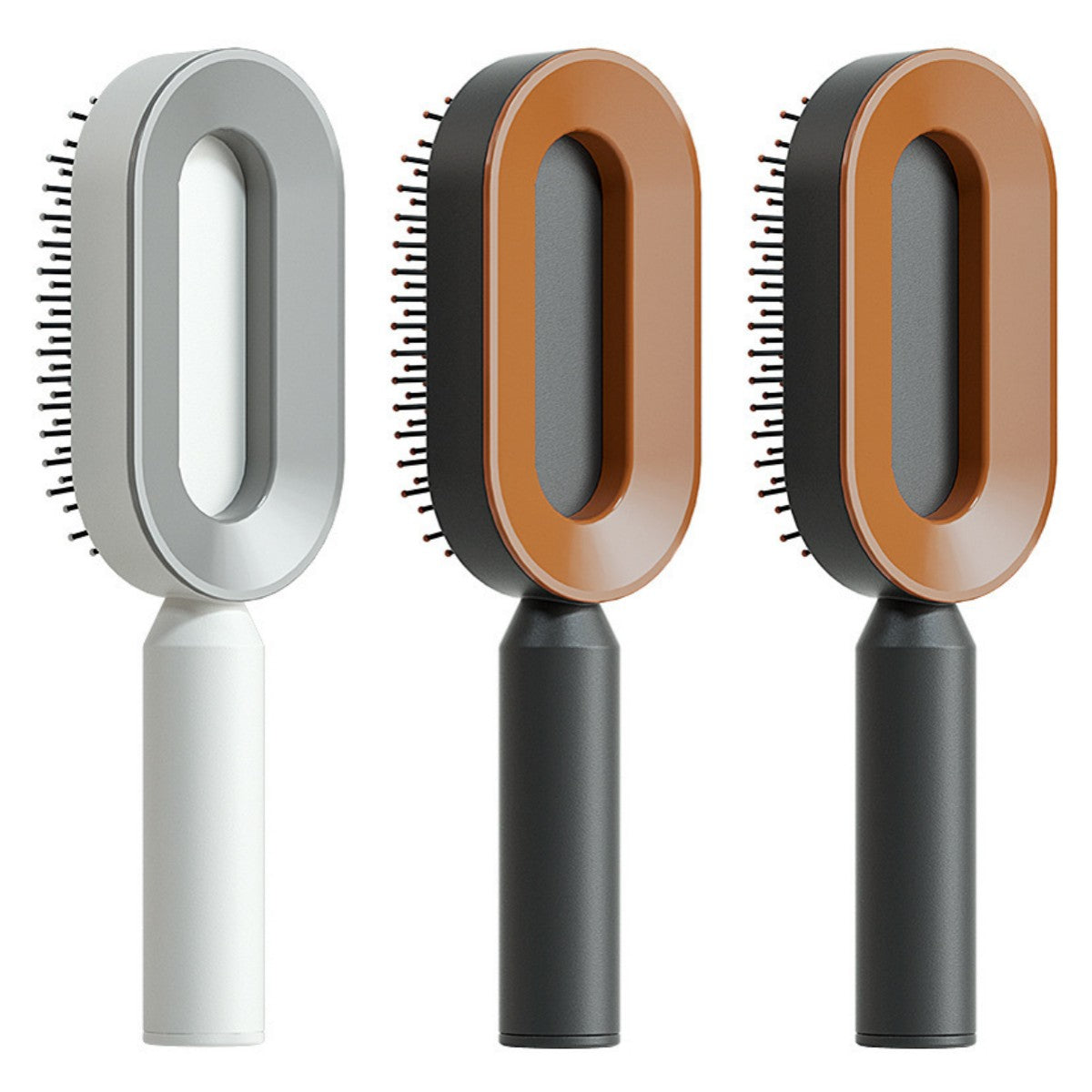 Self-Cleaning Airbag Hair Brush With Scalp Massage, Anti-Static