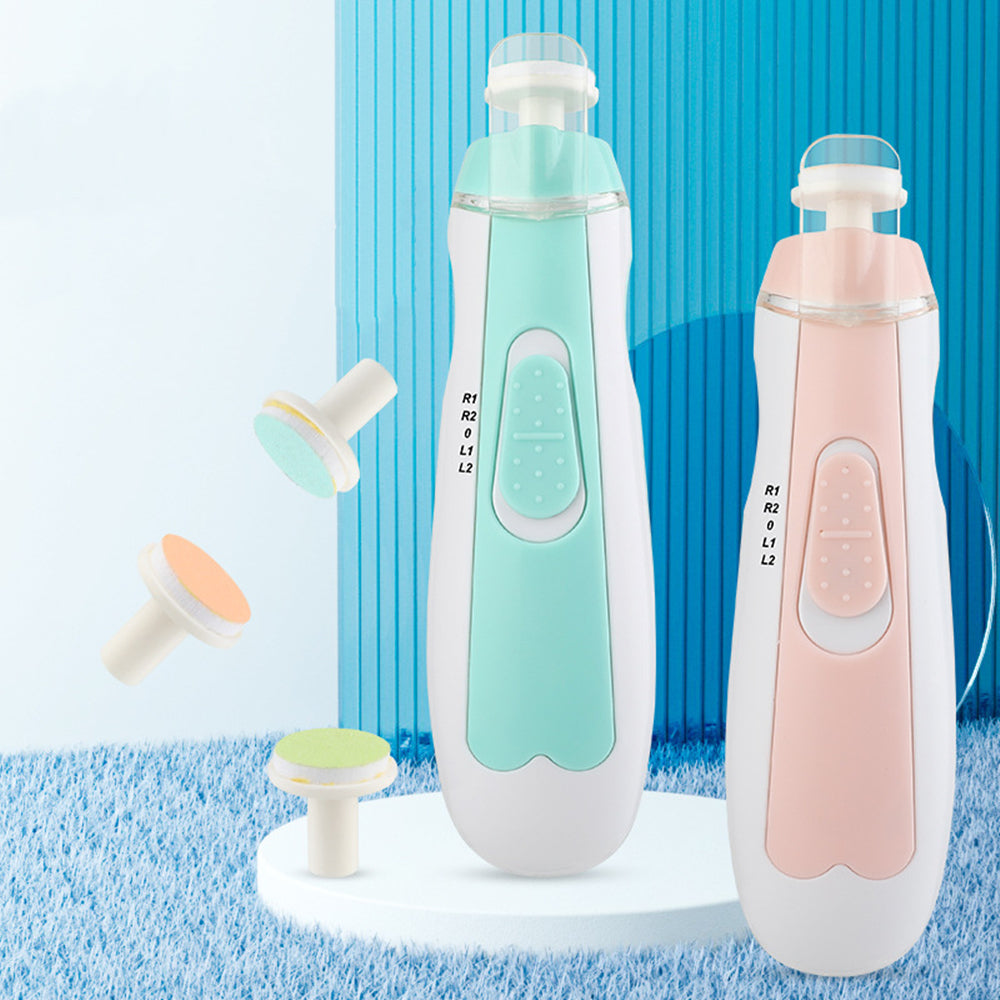 Electric Baby Nail Clipper Set, Anti-Pinch Newborn Nail Care Kit