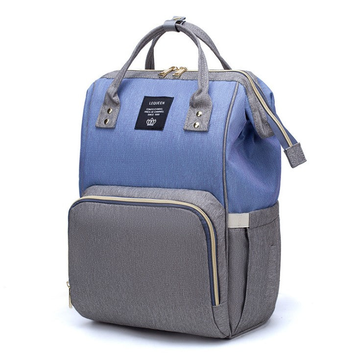 Large Capacity Mummy Nappy Bag with Bottle Pockets