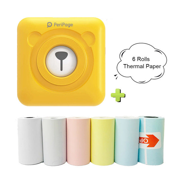 Mini Bluetooth Thermal Label and Photo Printer for Phones